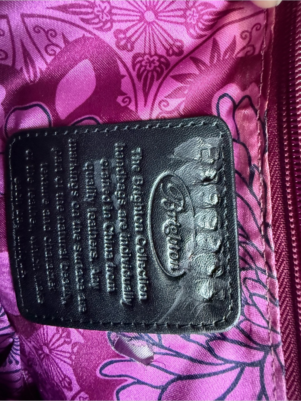 Brighton Great Preloved Condition Black Patent Leather Chain-Handle Women Clutch - Picture 4 of 5